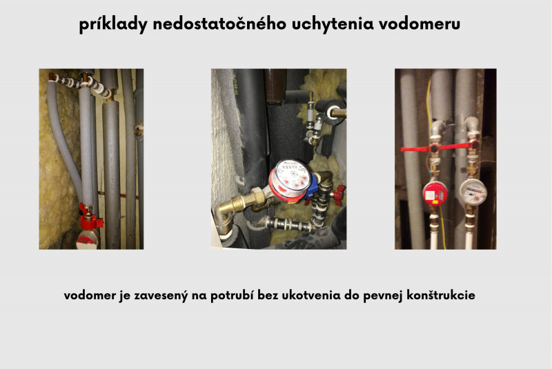  Poradna - novinky / Uchytenie vodomeru v bytovom jadre - foto